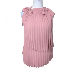 Rita fashion Size s Elegant Pink Pleated Women's Top
